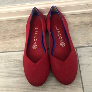 Rothys Scooter Red Flats